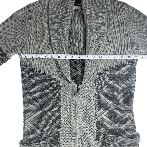 Monk & Lou Shawl Collar Alpaca Mix Cardigan with Zipper Size XS - Picture 13 of 16
